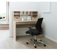 Dorel Home Albion Desk with 2 Drawers in Light Oak