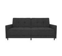 Dorel Andora Sprung Seat Sofa Bed Linen Grey, Grey