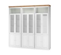 Dorel Home Anita Wall Unit 8 in white honey - White
