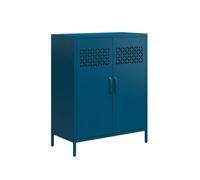 Dorel Home Annie Metal Cabinet With 2 Doors Blue