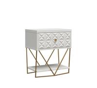 Dorel Home Blair 1 Drawer Side Table In White