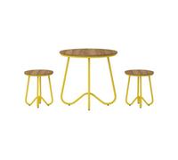 Dorel Home Bobbi 3 Pc Bistro Set Yellow By Novogratz