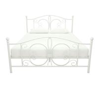 Dorel Bombay Metal Bed White King, White