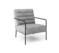 Dorel Home Bookham Accent Chair in Velvet Grey