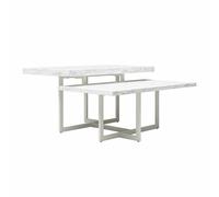 Dorel Home Brielle Coffee Table White Faux Marble - White