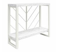 Dorel Home Brielle Console Table White Faux Marble - White