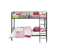 Dorel Home Bunk Bed Convertible Metal Black - Single