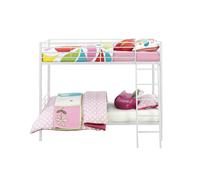 Dorel Home Bunk Bed Convertible Metal White - Single