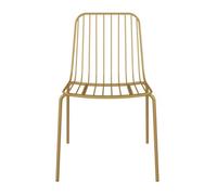 Dorel Home Caden Wire Dining Chair In Golden Look, 2 Pieces