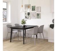Dorel Home Camelo Resin Dining Chairs 2Pk Light Gray