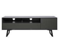 Dorel Home Carbon TV-Stand with 1 Flap and 1 Door Grey - Black
