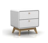 Dorel Home Cassie 2 Drawer Nightstand In White