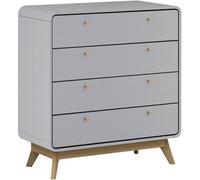 Dorel Loft24 Cassie 4 Drawer Chest Grey, Grey