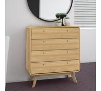Dorel Loft24 Cassie 4 Drawer Dresser Oak, Brown
