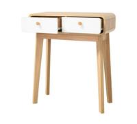 Dorel Home Cassie Console Table 2Drawers OakWhite 65x30x76cm - White