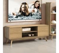 Dorel Home Cassie Lowboard With 2 Doors In Oak/oak