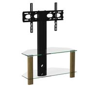Alphason Century Cantilever ADCEC800LO 2 Shelf TV Stand with Bracket - Light Oak, Brown