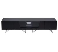 Dorel Home Chromium TV-Stand with 1 Flap Black CRO2-1600CB-BLK - Black