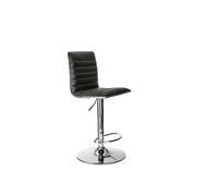 Dorel Home Colby Adjustable Barstool in PU Black - Black