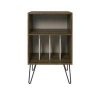 Dorel Home Concord Turntable Stand Brown Oak Look - Brown