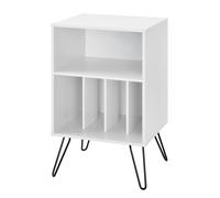 Dorel Home Concord turntable stand in white - White