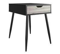 Dorel Home Copley End Table with 1 Drawer in Black Oak - Black