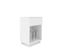 Dorel Element Turntable Stand with Drawer - White, White