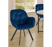 Dorel Home Elli Set Of 2 Velvet Dining Chairs Navy