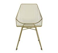 Dorel Home Ellis Accentdining Chair Gold Metal, Gold