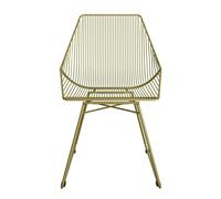 Dorel Home Ellis Accent Dining Chair Gold Metal