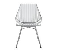 Dorel Home Ellis Accentdining Chair Grey Metal, Grey