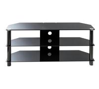 Dorel Home Essentials TV-Stand with 3 Shelves Black/Glass ESS1200/3-BLK - Black