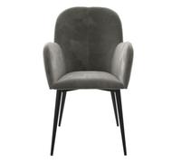 Dorel fitz accent chair velvet - grey, none