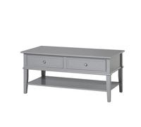 Dorel Home Franklin 2 Drawer Coffee Table In Grey