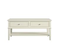 Dorel Home Franklin 2 Drawer Coffee Table In White