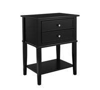 Dorel Home Franklin 2 Drawer End Table In Black