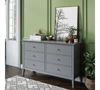 Dorel Home Franklin 6 Drawer Dresser Gray