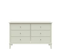 Dorel Home Franklin 6 Drawer Dresser Soft White - White