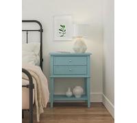Dorel Home Franklin Accent Table With 2 Drawers Blue Blue