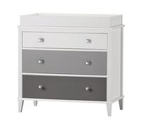 Dorel Home Furnishings LS Monarch Hill Poppy 3DRW Changing Table Grey