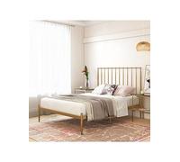 Dorel Giulia Modern Metal Bed Gold - Double, Gold