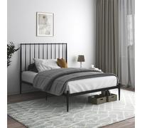 Dorel Giulia Modern Metal Bed Black King, Black