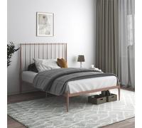 Dorel Home Giulia Modern Metal Bed Millennial Pink, Double