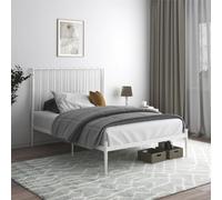 Dorel Home Giulia Modern Metal Bed White, Double