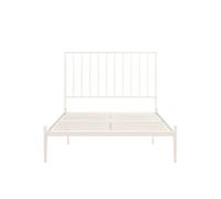 Dorel Home Giulia Modern Metal Bed White, King