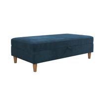 Dorel Home Hartford Ottoman With Storage In Chenille Blue