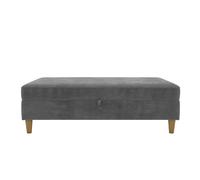 Dorel Hartford Storage Ottoman Chenille Grey, Grey