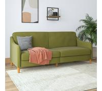 Dorel Home Jasper coil 3-seater Sofa Bed in green fabric - Green