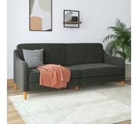 Dorel Home Jasper coil 3-seater Sofa Bed in grey fabric - Grey