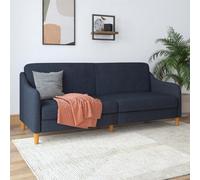 Dorel Home Jasper Coil 3-Seater Sofa Bed In Navy Fabric
